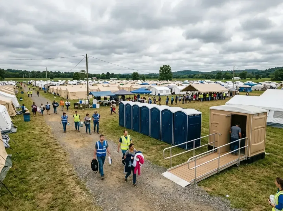 disaster-relief-camp-restrooms-010 — frequently asked questions, Dumpster & Portable Bathrooms Rental in Flowery Branch, GA